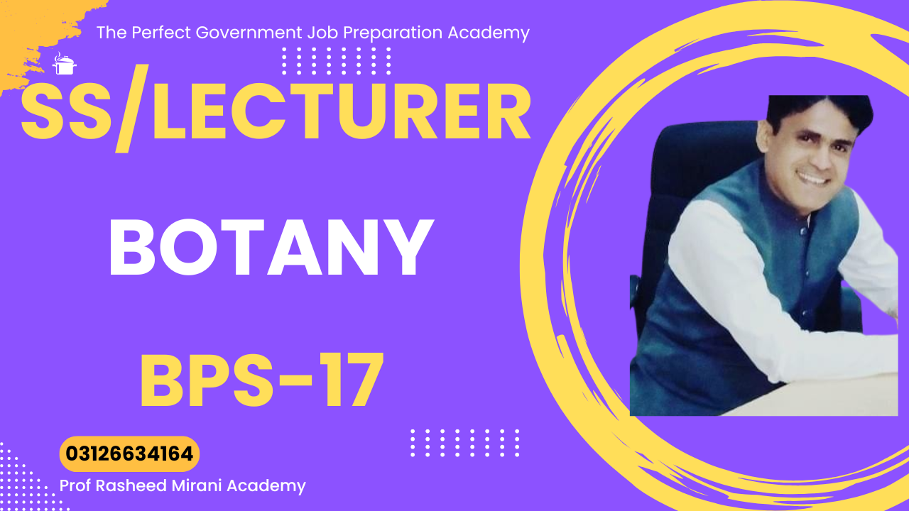 Subject Specialists/LECTURER BPS-17 Botany